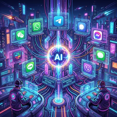Centro de IA conectado a Telegram, WhatsApp, Signal y otros mensajeros